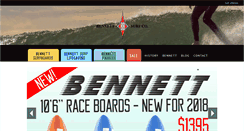 Desktop Screenshot of bennettsurfboards.com